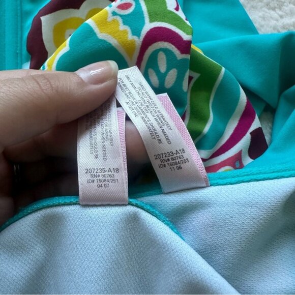 Victoria's Secret | Blue Tribal Boho Bikini Set | Top Size Small, Bottoms Medium - Picture 12 of 13